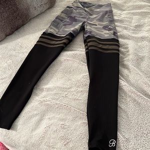 Bombshell camp thigh high leggings with pockets